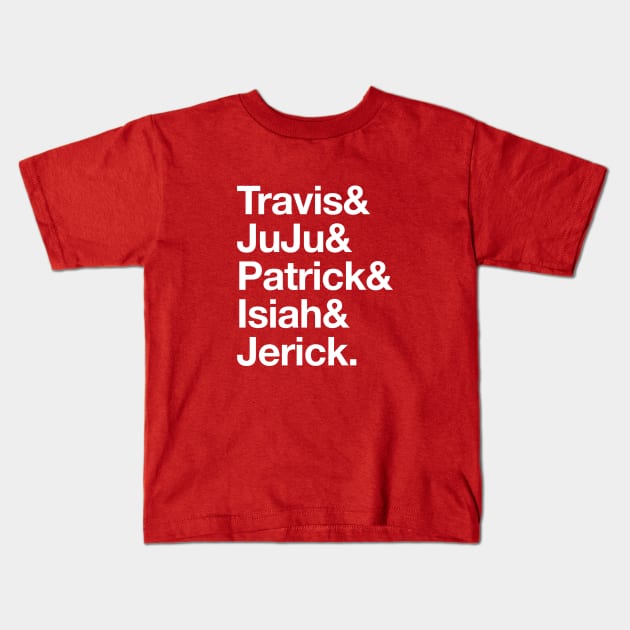 Kansas City Chiefs names Kids T-Shirt by BodinStreet